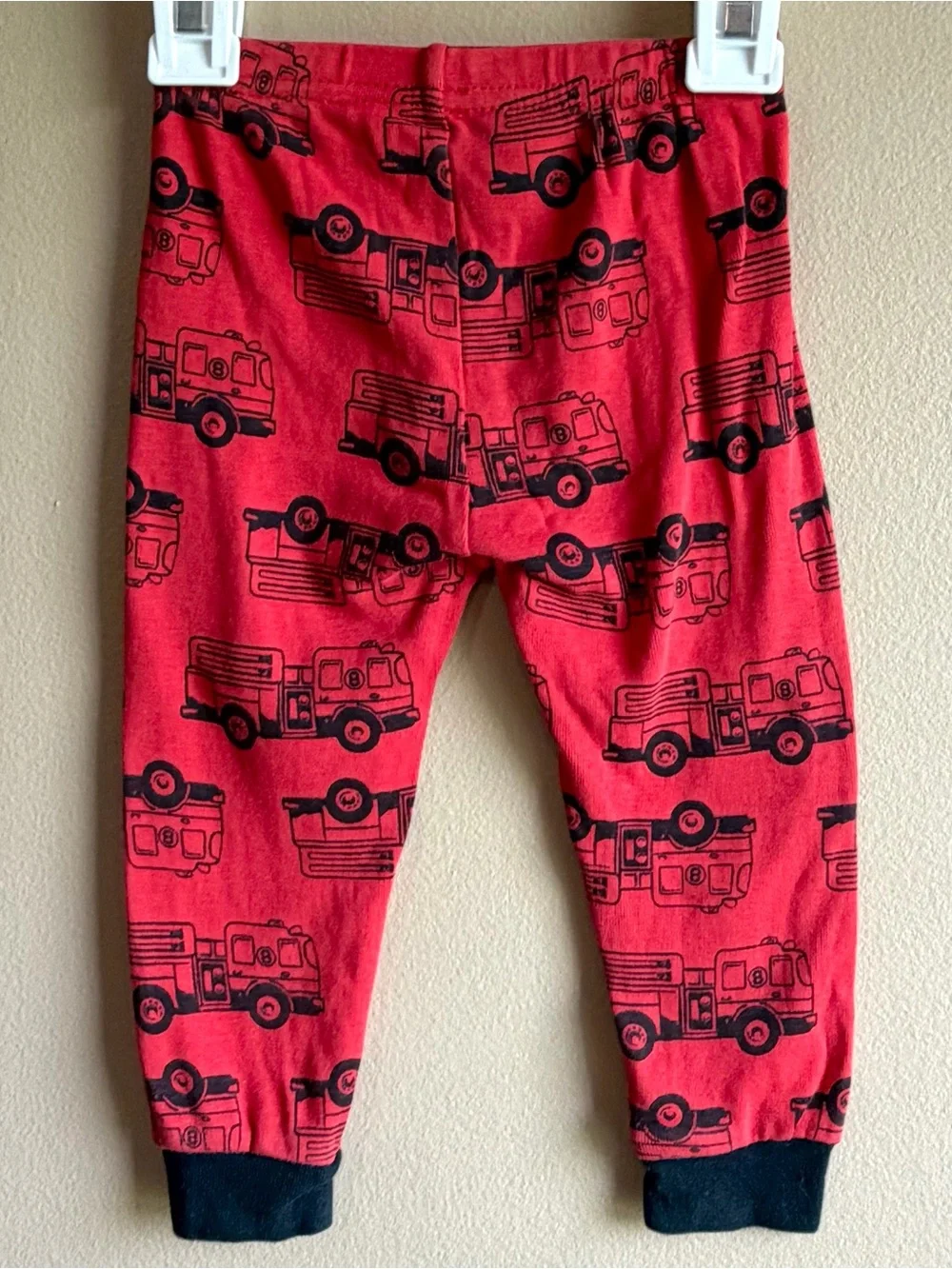 Carters Toddler Pajamas 2 Piece Red Firetruck Super Comfy Long Sleeve & Pants
